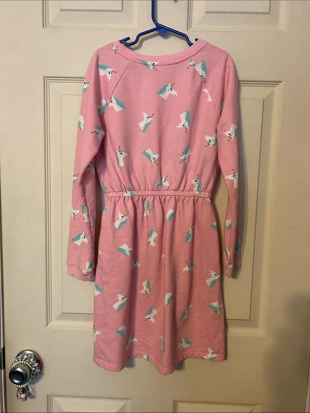 wonder nation Pink Unicorn Print Long Sleeve Sleep Dress